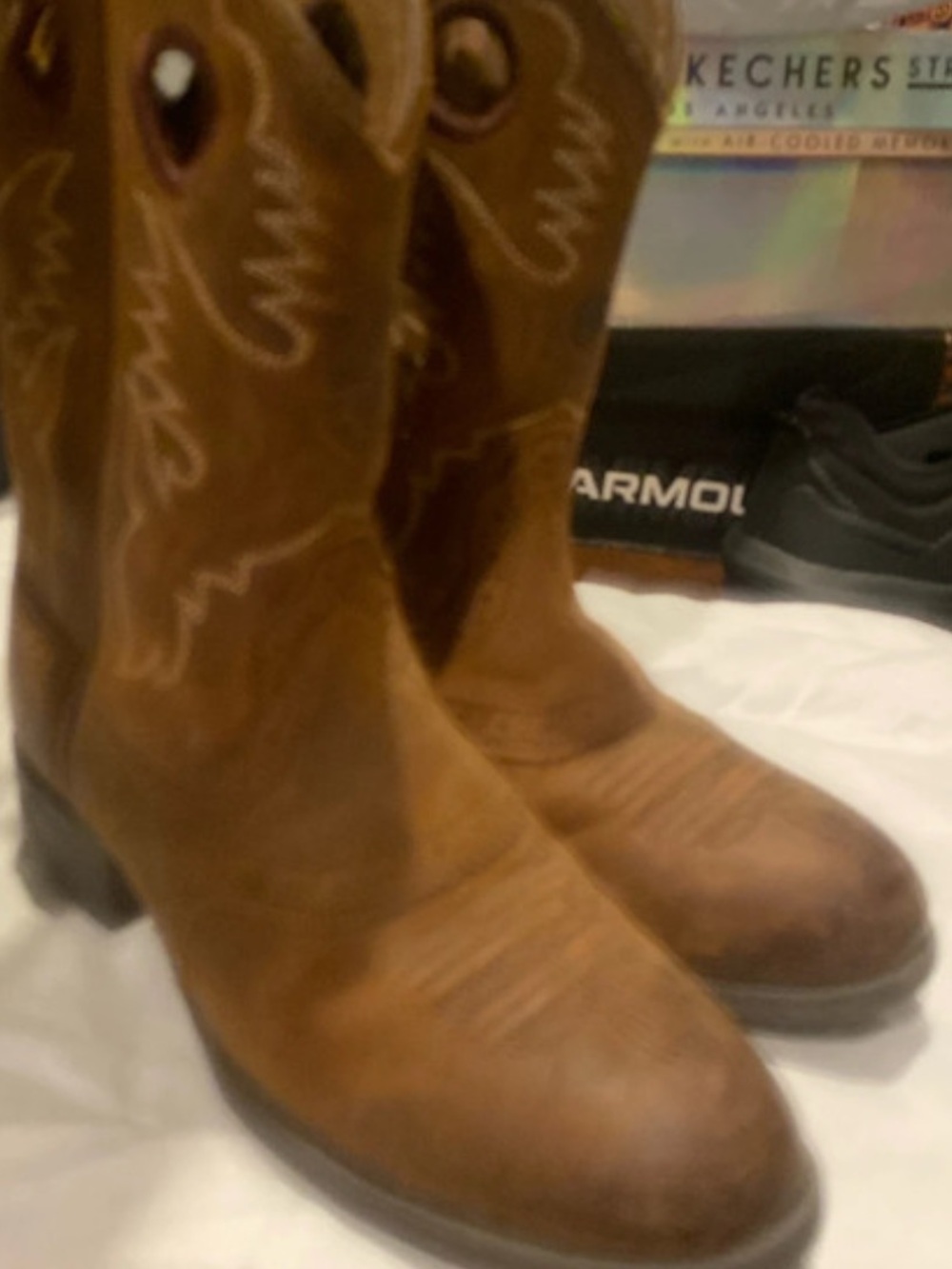 Ariat Kids Brown Western Pull-On Cowboy Boots